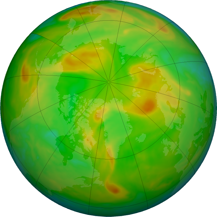 Arctic ozone map for 31 May 2023